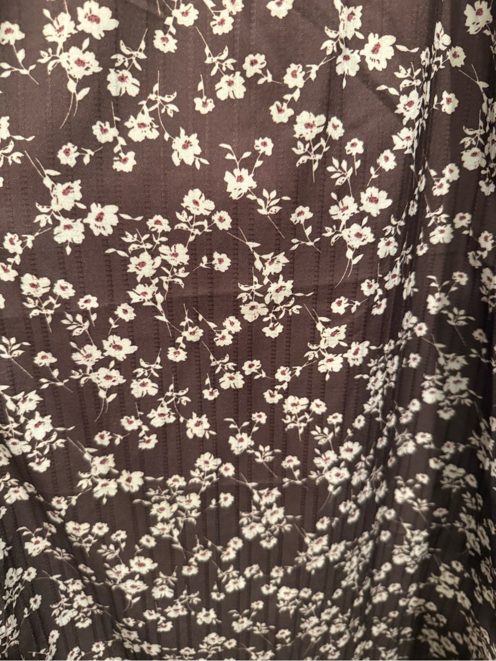 Pologram Brown Floral Maxi Dress with Peter Pan Collar - Picture 3 of 11